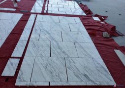 book match volakas white marble tile for project